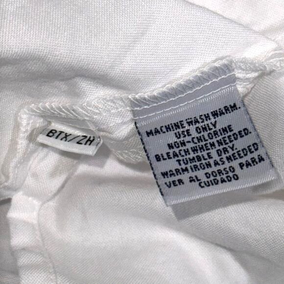 Cabin Creek Womens X-Large White Floral Embroidered Button-Up Shirt - Picture 3 of 7